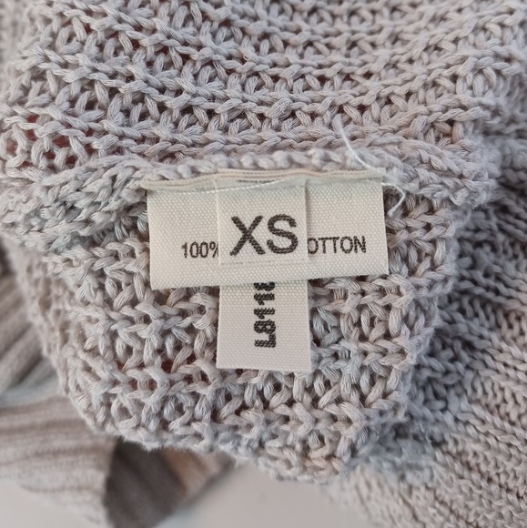 LA'T by L'Agence Open Knit-Paneled 100% Silket Cotton Jumper Sweater - Picture 9 of 16